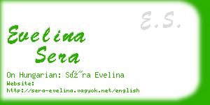 evelina sera business card